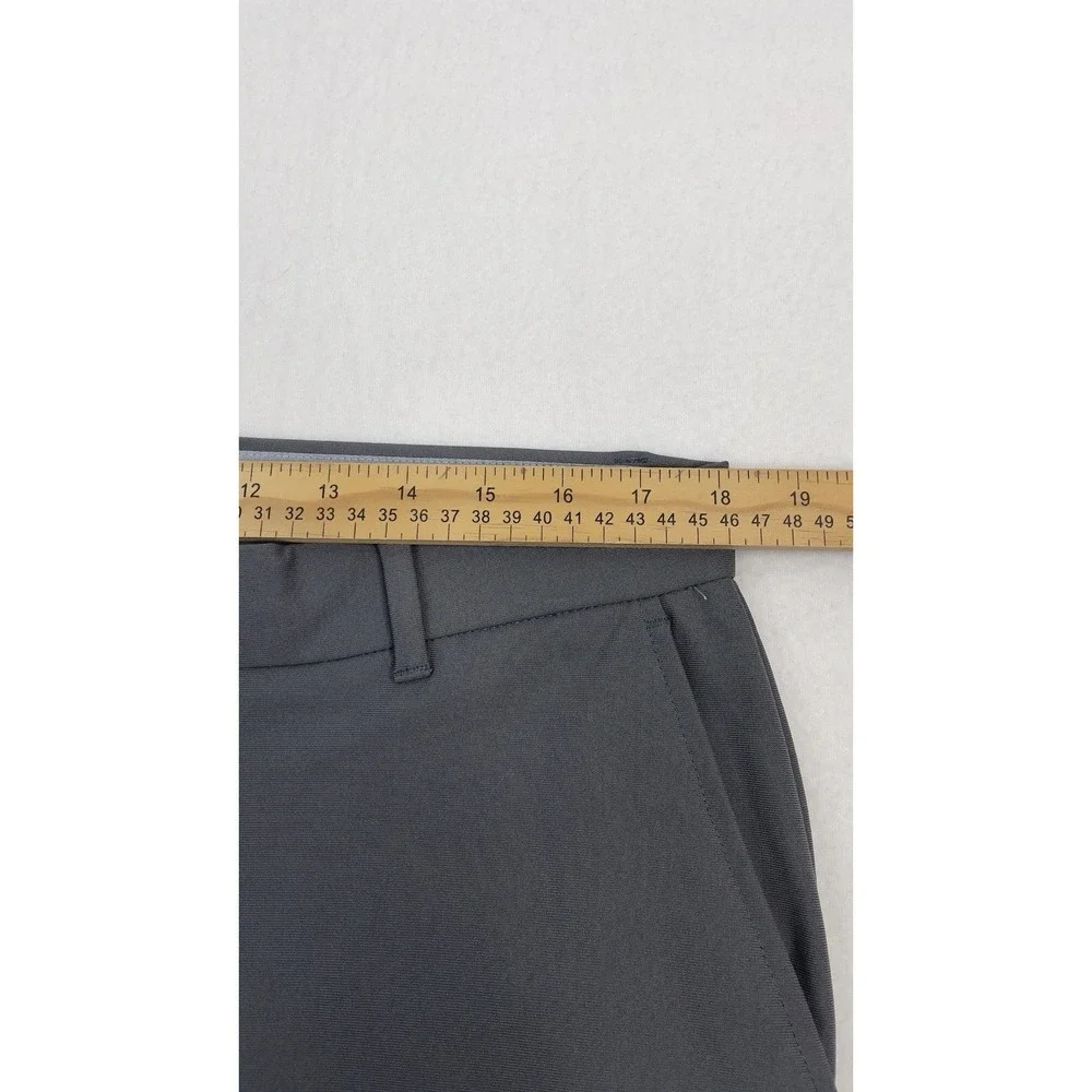 Hickey Freeman Chino Pants Mens 36x31 Gray Straight Stretch Golf Performance